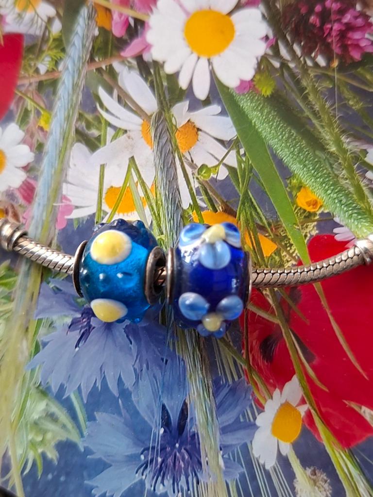 Tedora murano: ook passend op Pandora., Glas of Kristal, Ophalen of Verzenden, Zo goed als nieuw, Tedora