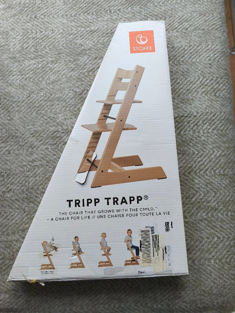 Stokke Tripp Trappstoel in doos NIEUW!!, Ophalen of Verzenden, Nieuw, Meegroeistoel, Aanschuifbaar