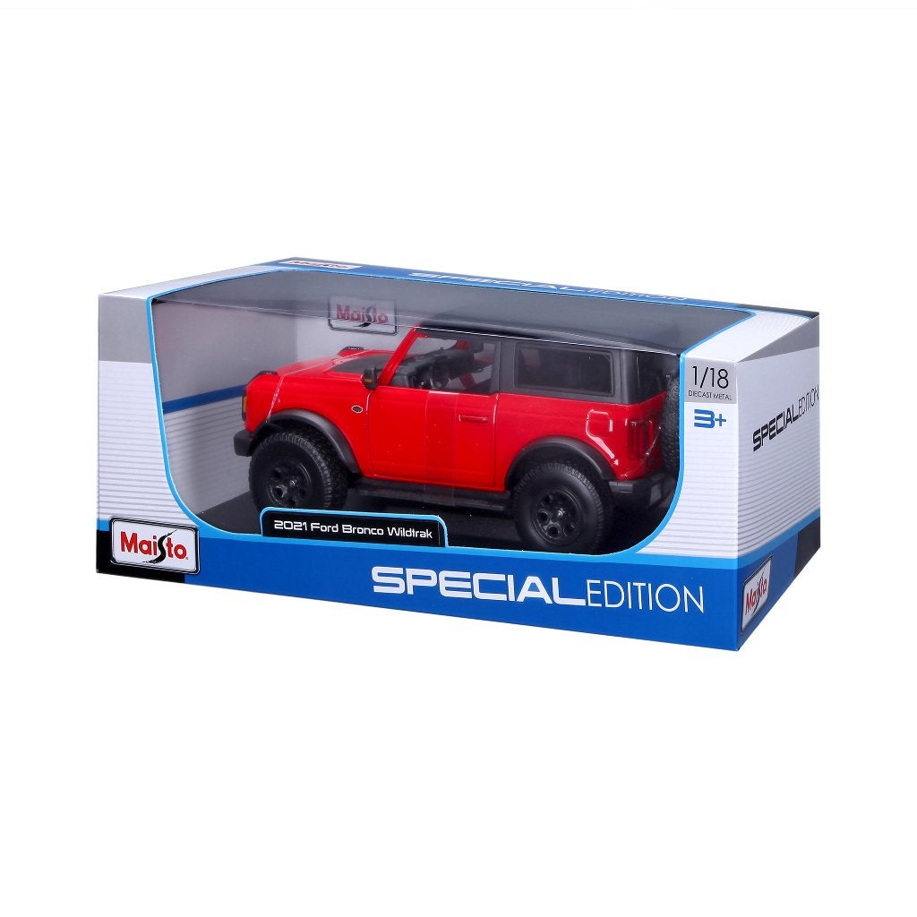 Maisto: 2021 Ford Bronco Wildtrac 1:18, Hobby en Vrije tijd, Modelauto's | 1:18, Maisto, ., Nieuw, Ophalen of Verzenden