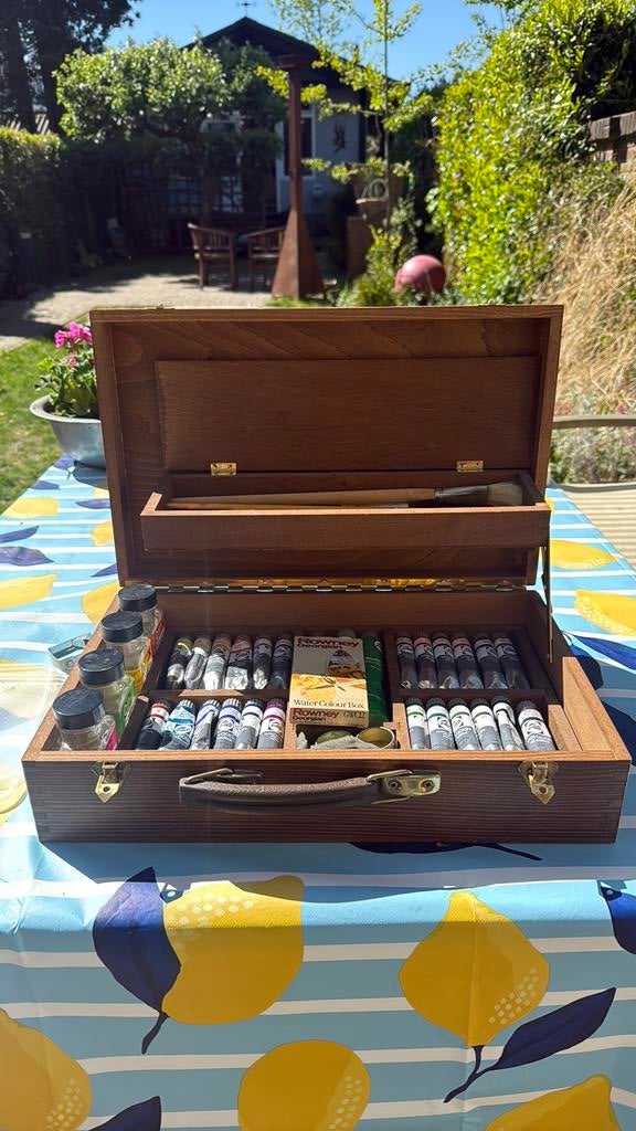 Schilderskist - gratis, Hobby en Vrije tijd, Schilderen, Ophalen, Gebruikt