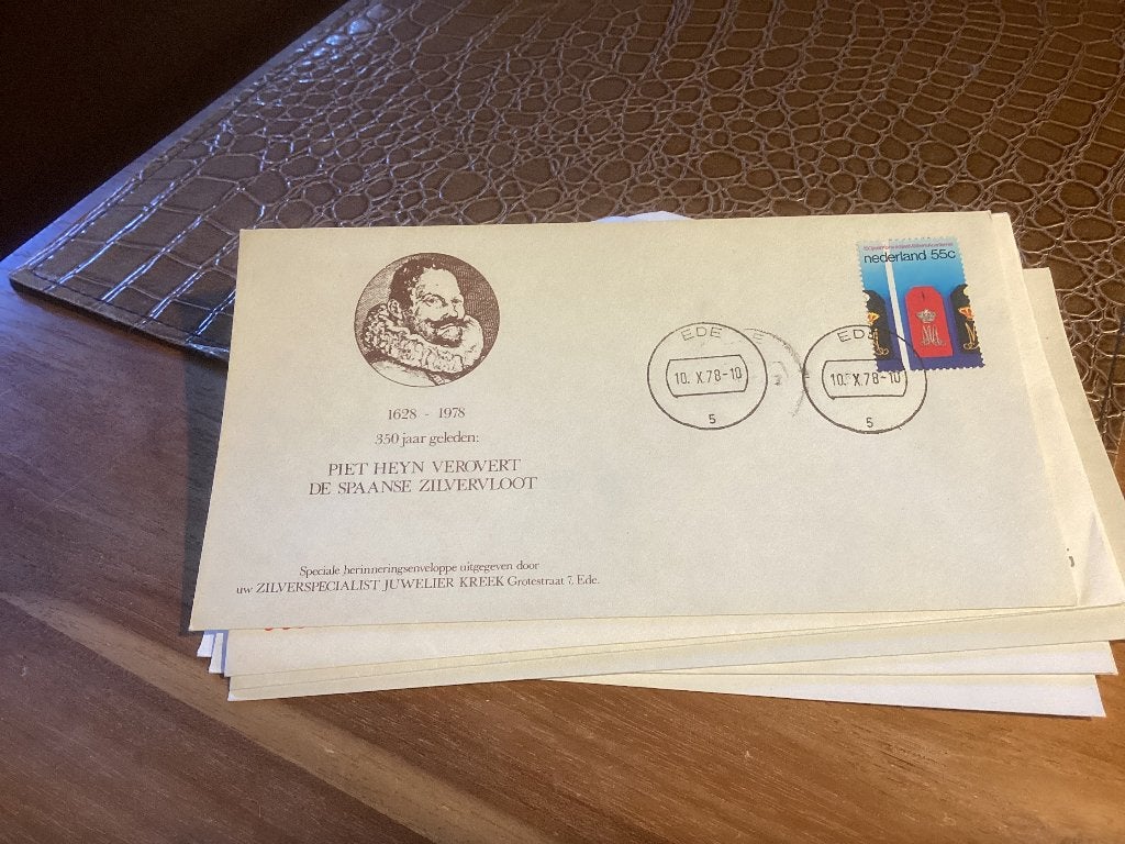 No4120 Piet Heyn Ede 10-10-1978 Nederland jaargangen fdc 196, Postzegels en Munten, Ophalen of Verzenden, Onbeschreven, Nederland