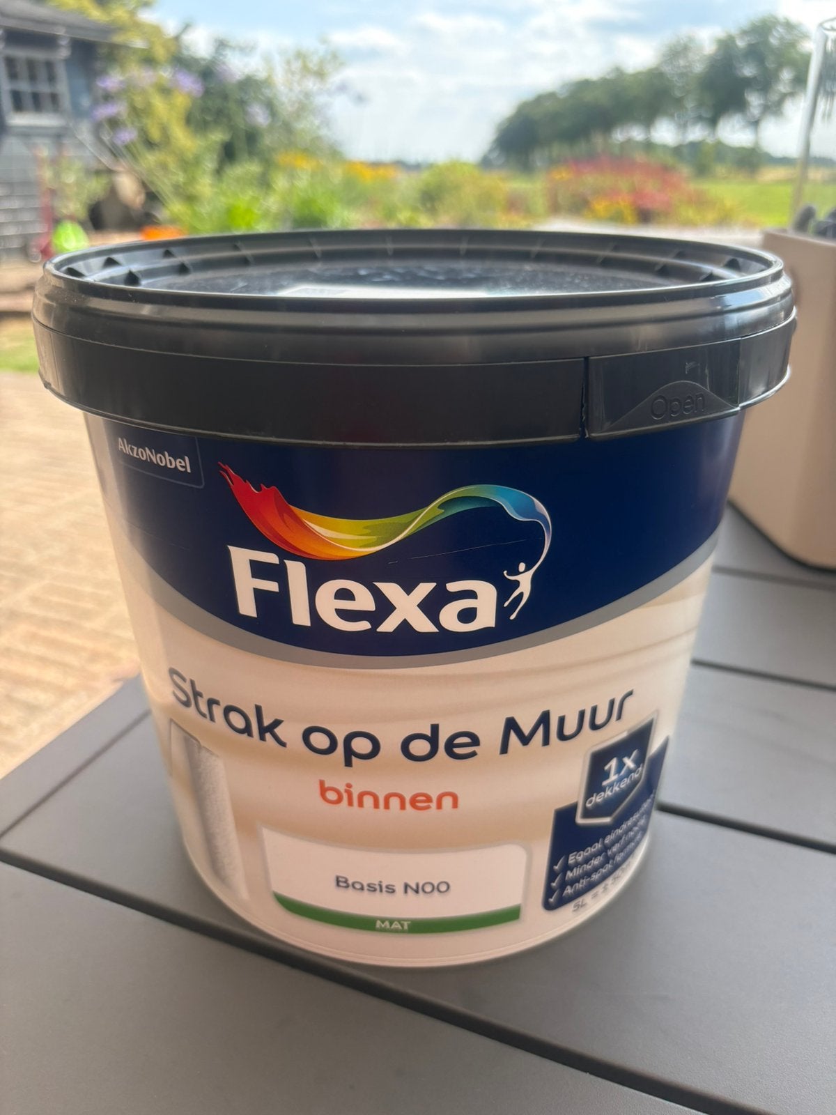 Nieuw! Flexa strak op de muur mat binnen olijfgroen, Ophalen, Zo goed als nieuw, Groen