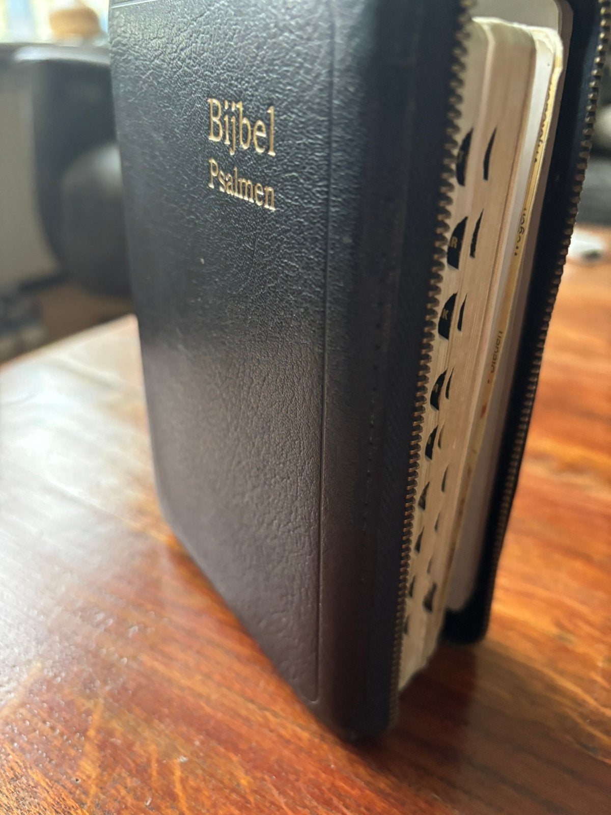 LEREN  ZAKBIJBEL SV met PSALMEN 1773  MET RITS ( zie foto’s), Ophalen of Verzenden, Gelezen, Christendom | Protestants