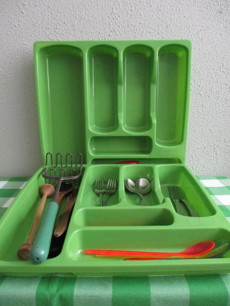 Vintage Bestekbak Curver Retro, Ophalen of Verzenden, Huis en Inrichting