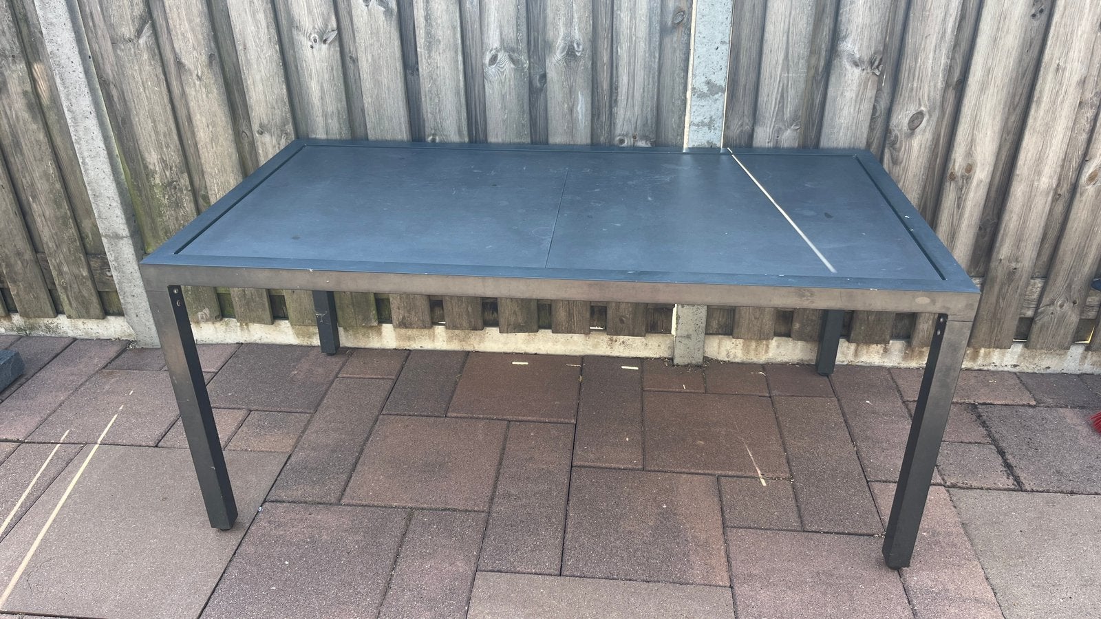 Gratis tuintafel - 170x90x75 cm, Ophalen, Gebruikt, Rechthoekig, Aluminium