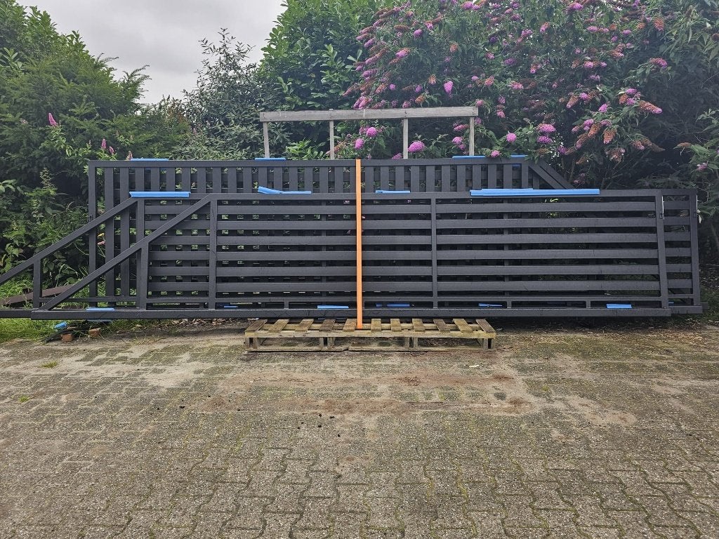 Nieuwe moderne schuifpoort 'Darwin' in 4m en 5m compleet!, Met poort, Nieuw, Ophalen of Verzenden, Tuinhek