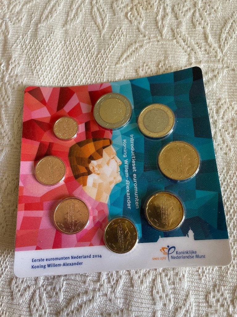 Muntset, Herdenkingsmunten 2014, Ophalen of Verzenden, Koningin Beatrix, Euro's, Setje