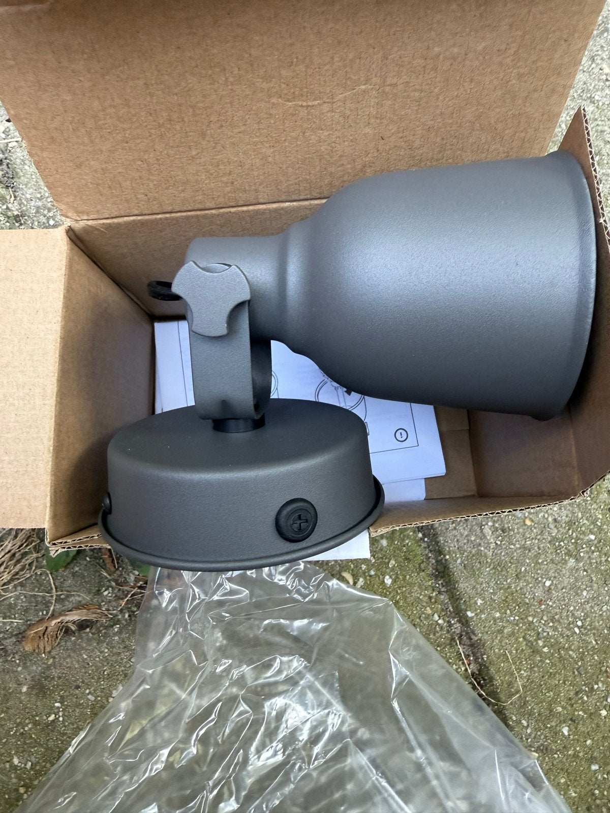 IKEA FUBBLA LED-spotlight, grijs, nieuw in doos, Grijs, Nieuw, IKEA, Modern
