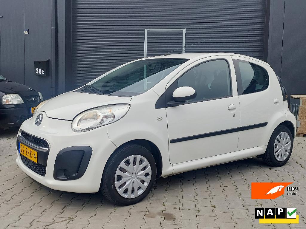 Citroën C1 1.0 2013 1e eig airco 170473km NAP ZOMERKORTING!!, Voorwielaandrijving, Stof, Zwart, Elektrische ramen