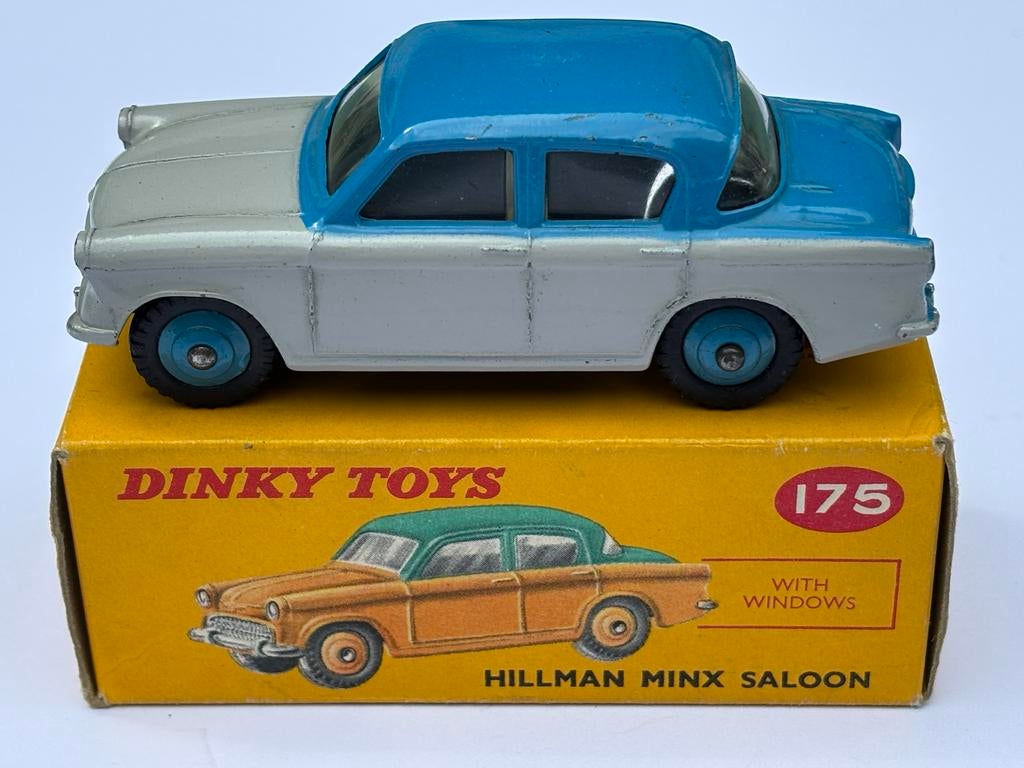 Dinky Toys 175 HILLMAN MINX SALOON + box (VROEG & TOPPER!!), Hobby en Vrije tijd, Modelauto's | 1:43, Ophalen of Verzenden, Nieuw