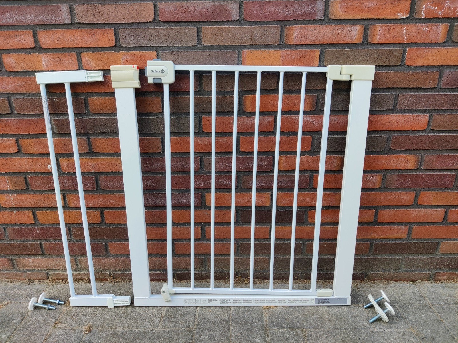 Safety 1st Traphekje met verlengstuk verstelbaar, Ophalen, Metaal of IJzer, Minder dan 100 cm, Klemhekje