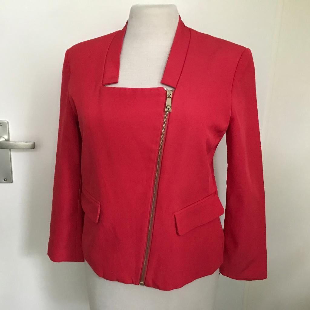 Pinko roze blazer colbert jasje in fuchsiaroze maat 36, Kleding | Dames, Verzenden, Zo goed als nieuw, Maat 36 (S), Roze