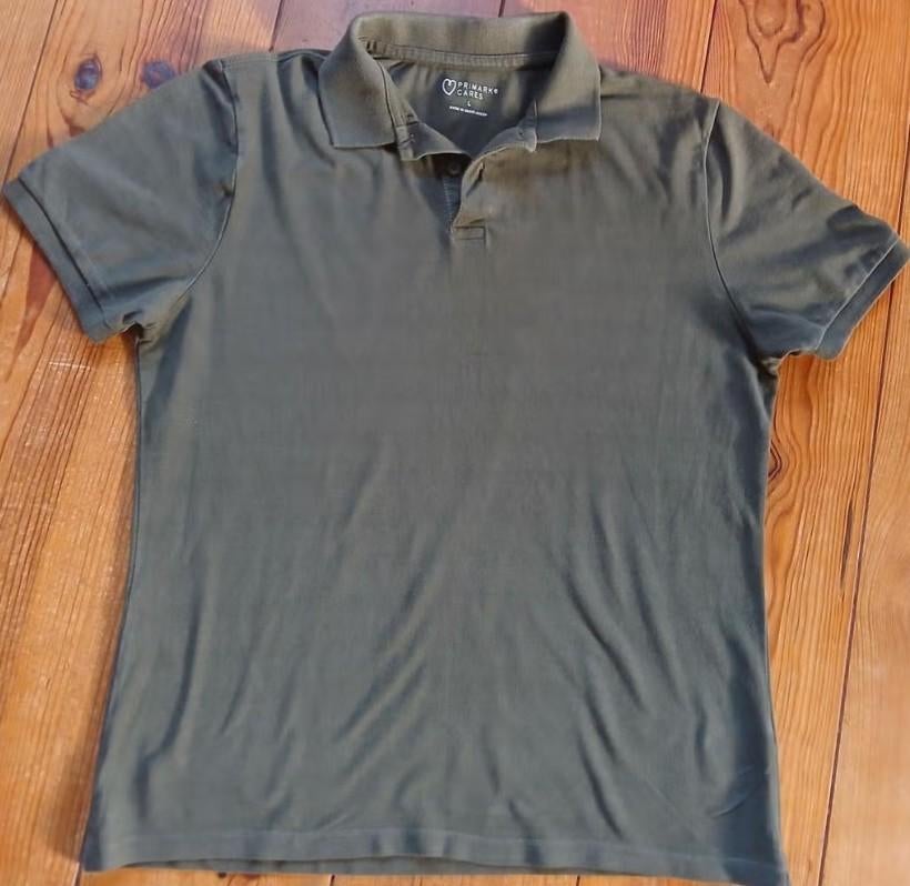 Olijfgroen poloshirt maat L Primark, Maat 48/50 (M), Ophalen of Verzenden, Gedragen, Groen