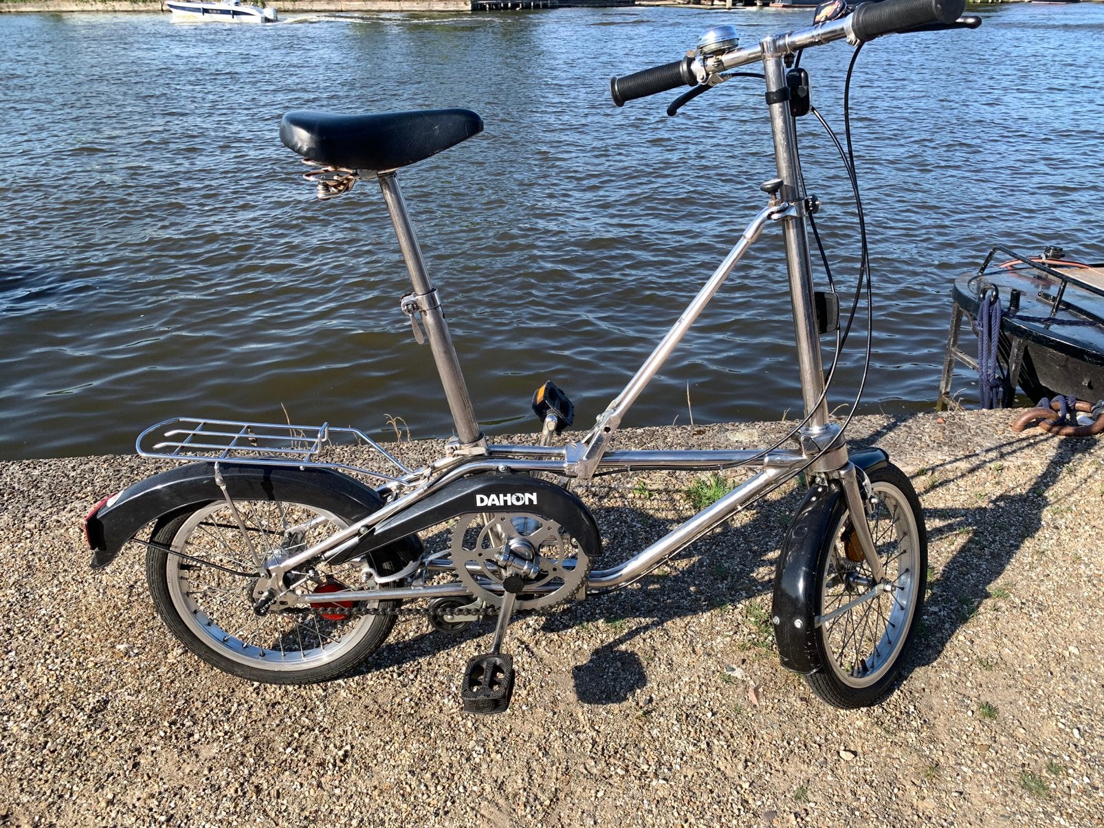 Dahon rvs vouwfiets, Fietsen en Brommers, Fietsen | Vouwfietsen, Velgrem, Versnellingen, Ophalen of Verzenden, Zo goed als nieuw