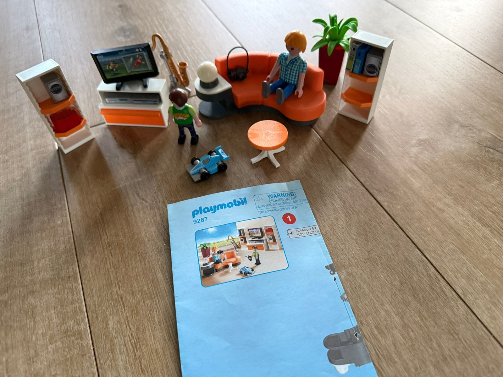 Playmobil woonkamer inrichting 9267, Ophalen of Verzenden, Zo goed als nieuw
