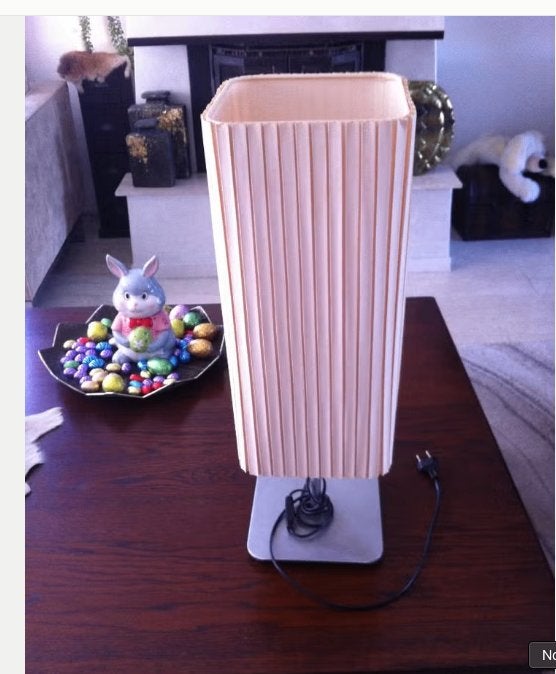 Staande lamp vintage voet zilver kleur H 65 cm Br 20 cm, Huis en Inrichting, Lampen | Tafellampen, Overige typen, Overige merken