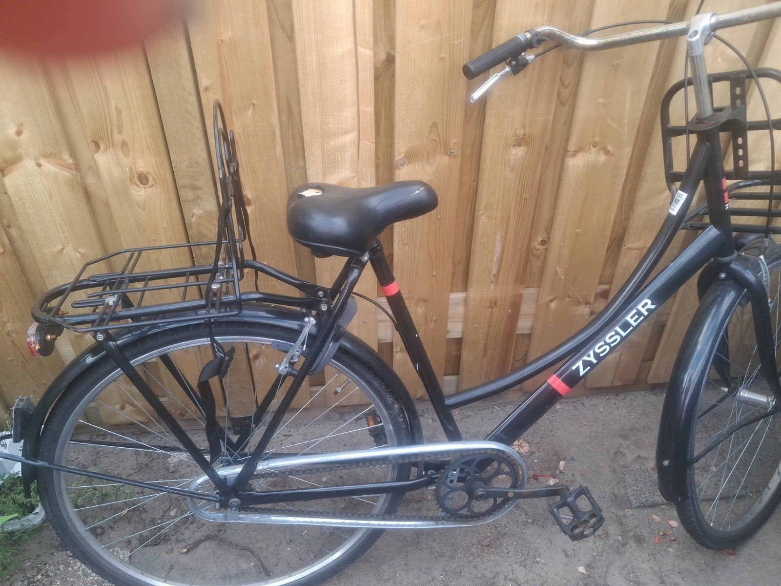 Zyssler damesfiets met mand en bagagedrager, Fietsen en Brommers, Overige merken, Terugtraprem, Gebruikt, Versnellingen