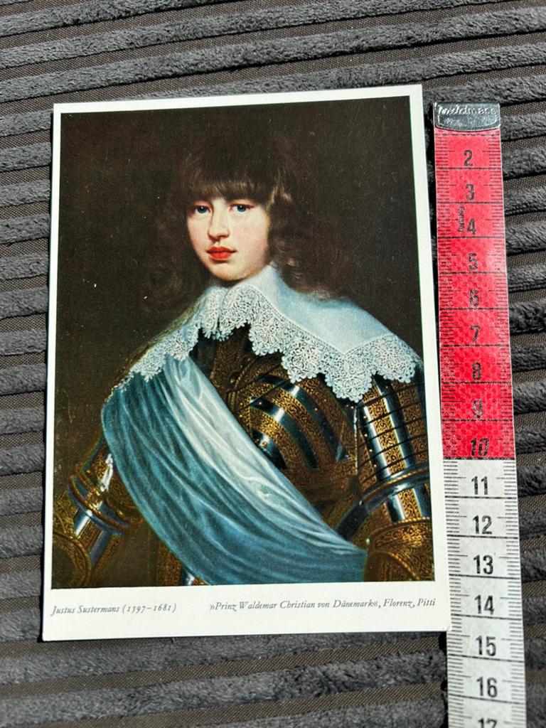 2335.Oude kunstkaart Justus Sustermans, Verzamelen, Ophalen of Verzenden, Ongelopen