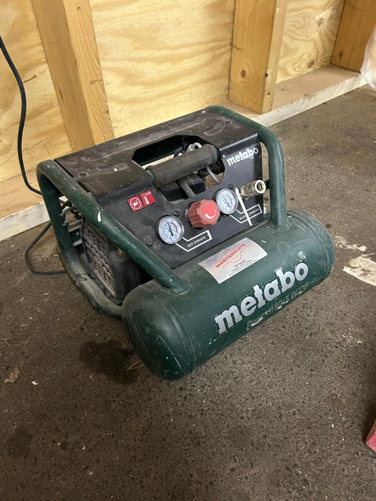 Metabo Power 180-5 W OF Compressor - Gebruikt, Doe-het-zelf en Verbouw, Ophalen, Gebruikt, 6 tot 10 bar, Minder dan 200 liter/min
