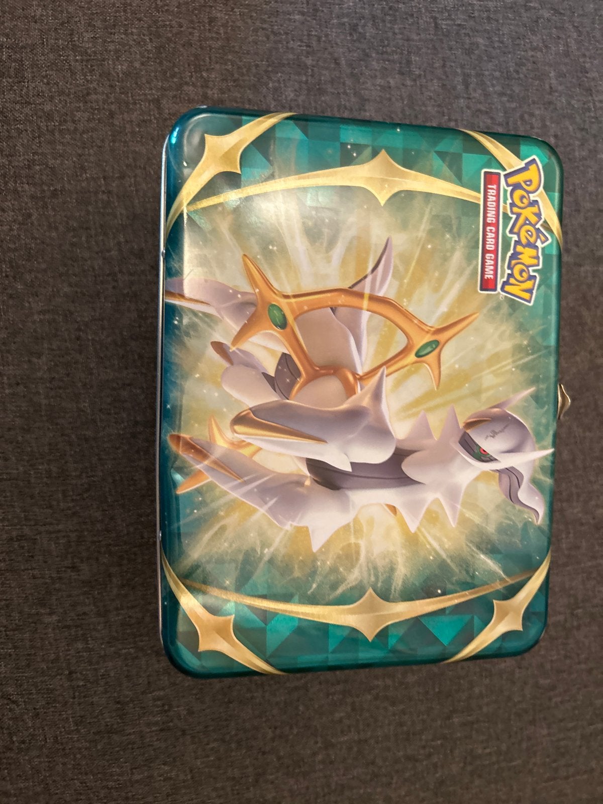 Pokémon Trading Card Game Arceus Tin Box (leeg), Ophalen of Verzenden, Zo goed als nieuw
