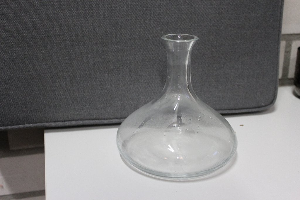 Glazen vaas, Gebruikt, Transparant, Glas, 15 cm