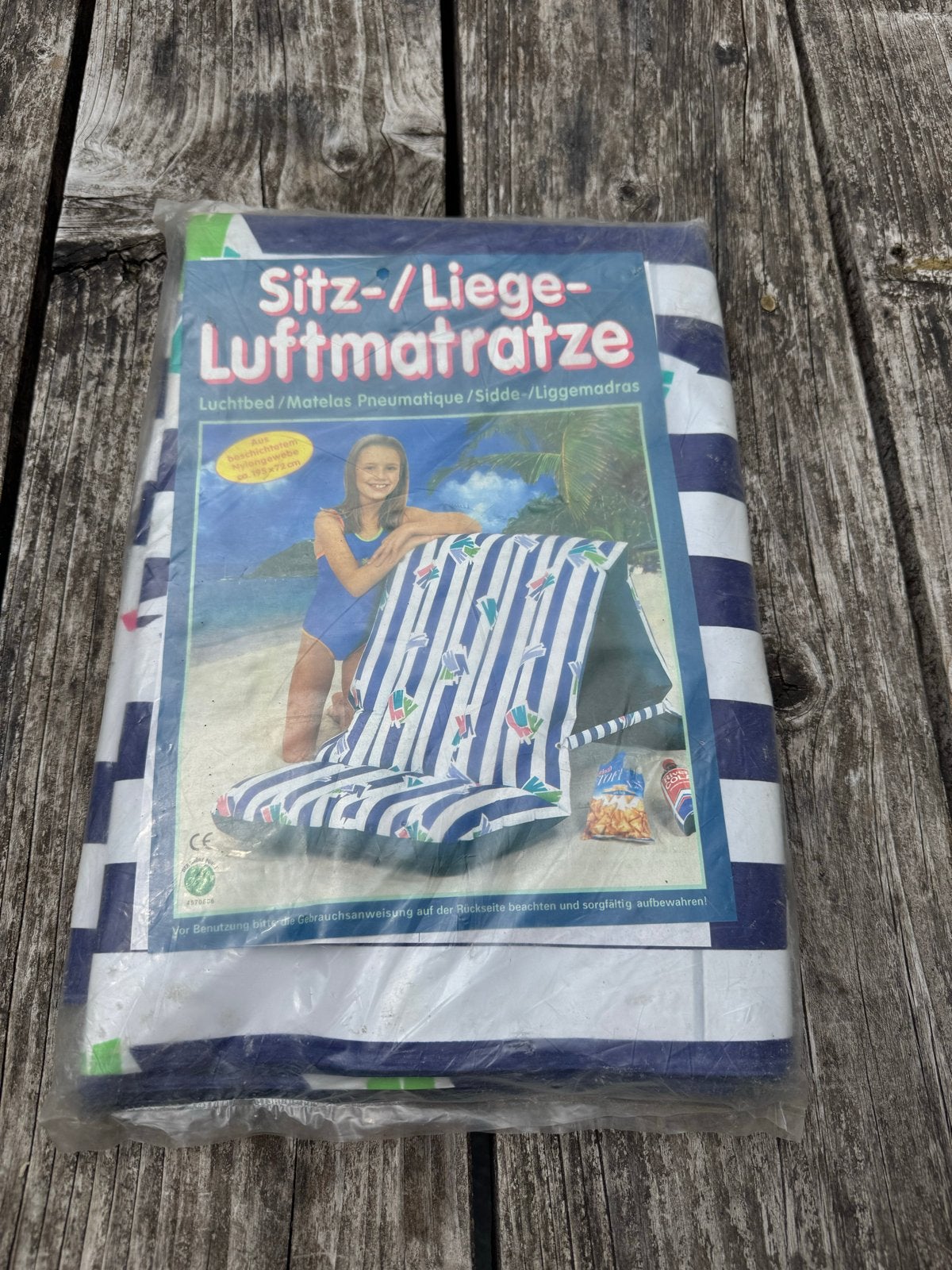 Nieuwe Zit-/Lig-luchtmatras - Ideaal voor strand/zwembad, Ophalen of Verzenden, Nieuw, 1-persoons