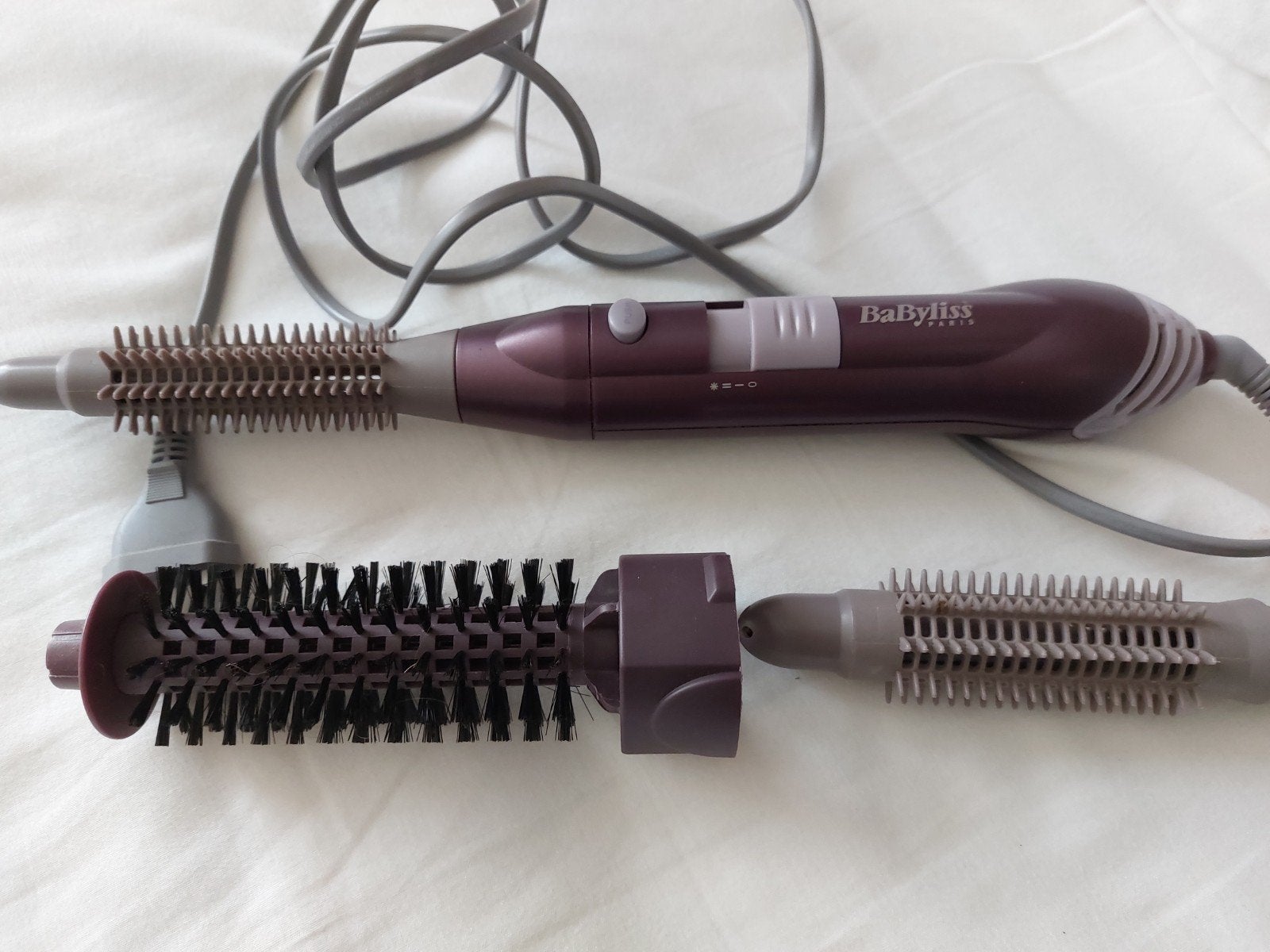 BaByliss Paris Warme Luchtborstel met Opzetstukken, Ophalen of Verzenden, Gebruikt, Haarverzorging