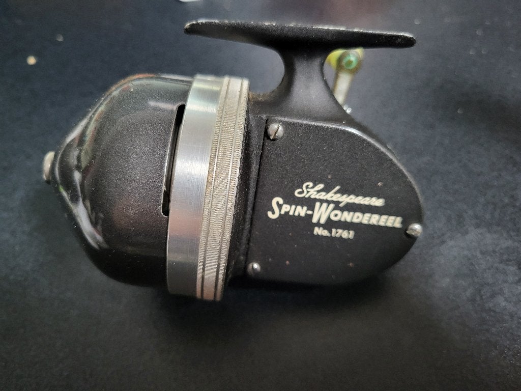 Vintage Shakespeare spin wonderreel werpmolen, Watersport en Boten, Ophalen of Verzenden, Gebruikt, Molen