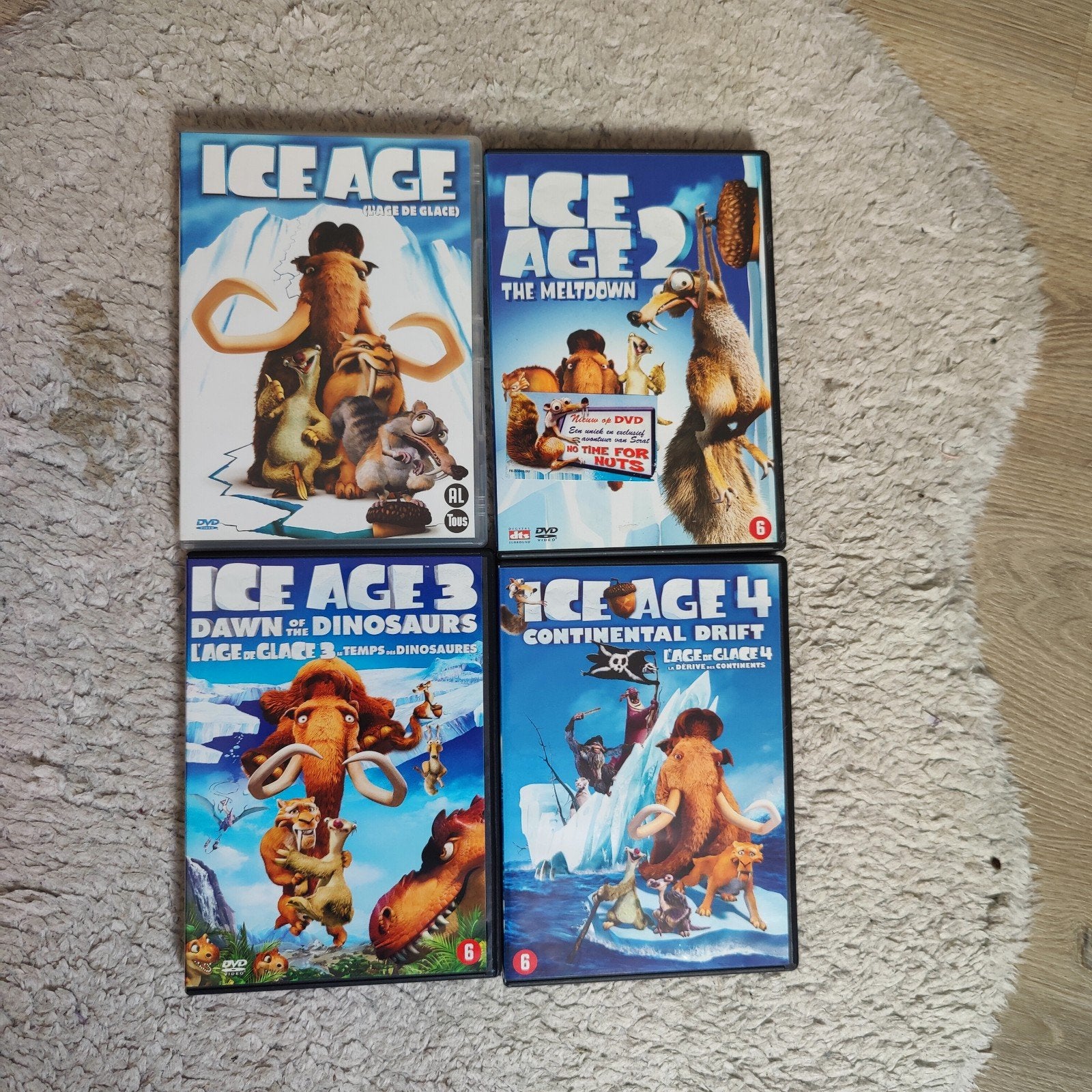 4 delige serie ice age, Alle leeftijden, Ophalen, Zo goed als nieuw