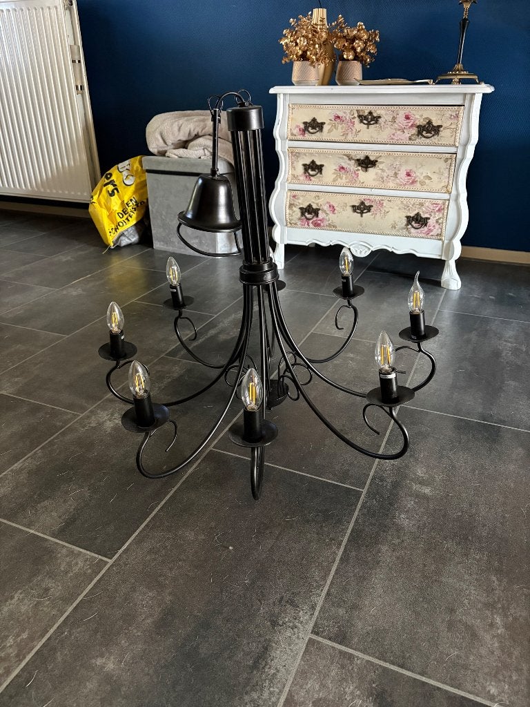 Klassieke kroonluchter, Ophalen, Gebruikt, E14 (klein), Klassiek landelijk