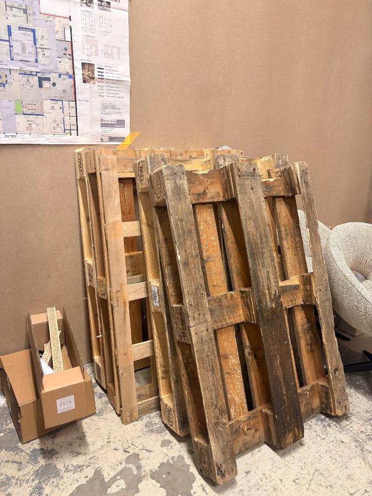 Pallets, Doe-het-zelf en Verbouw, Hout en Planken, Ophalen, Nieuw, 50 mm of meer, Pallet
