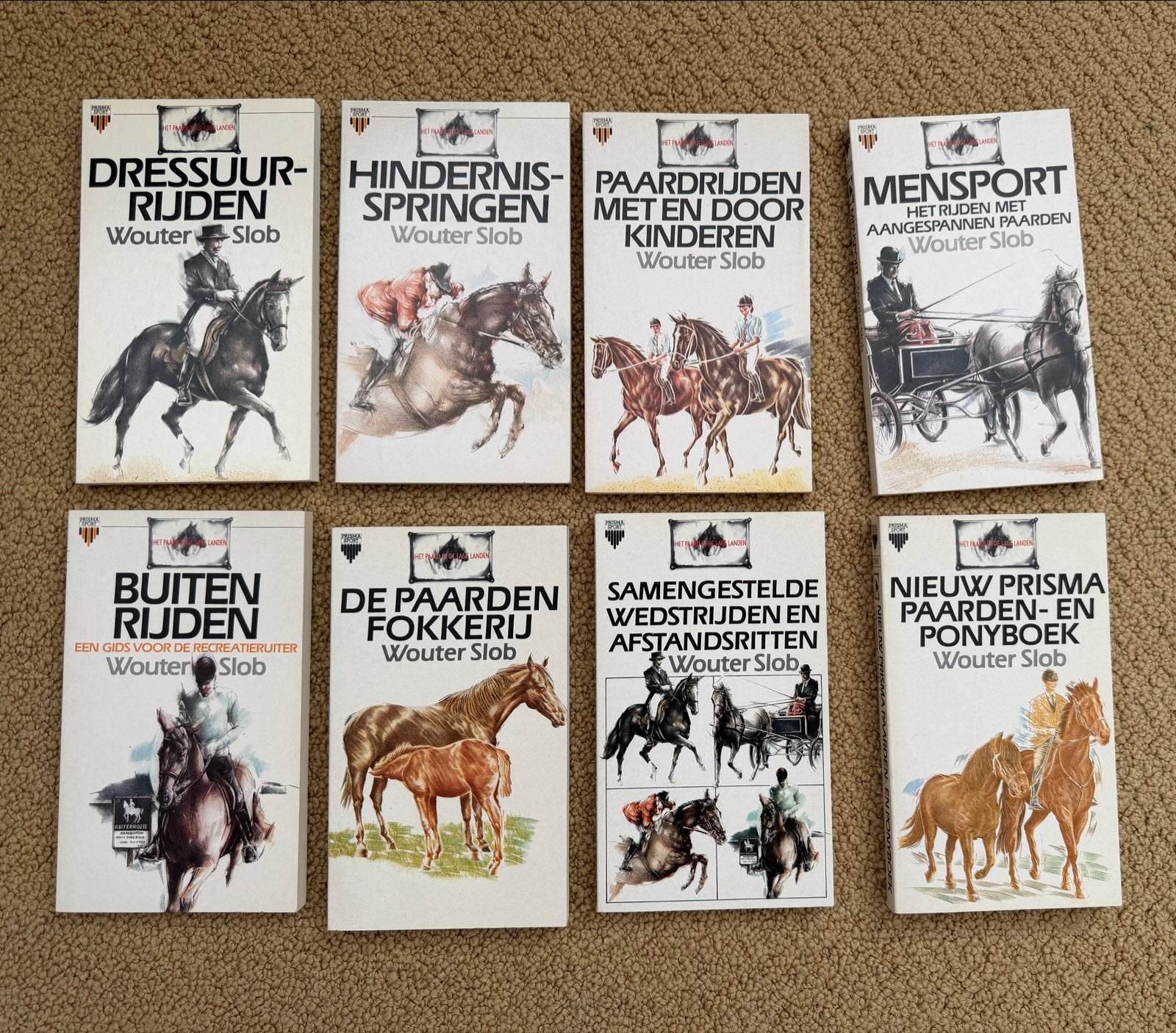 8 Paardenboeken Wouter Slob - Diverse Disciplines, Ophalen of Verzenden, Zo goed als nieuw, Paarden of Pony's
