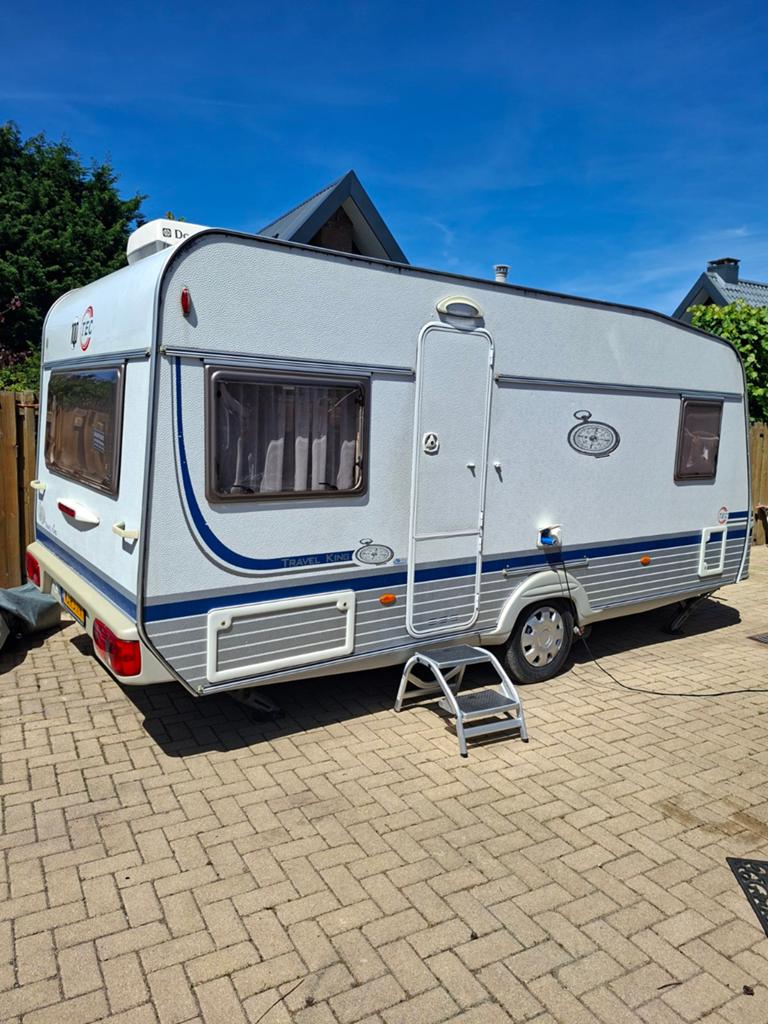 Tec travel king 460 TDF 2003/VT/AIRCO/MOVER, Caravans en Kamperen, Caravans, T.E.C., Rondzit, Frans bed, Particulier