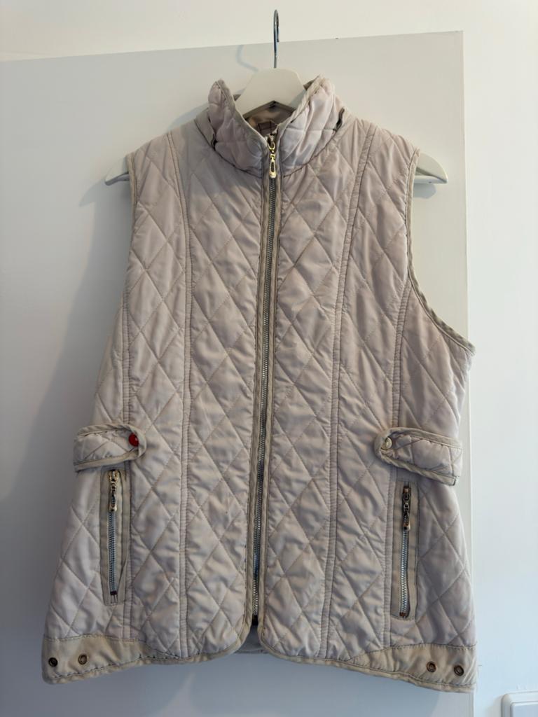 Planet Girls Premium Gewatteerd Gilet - Beige, Kleding | Dames, Bodywarmers, Ophalen of Verzenden, Zo goed als nieuw, Maat 38/40 (M)