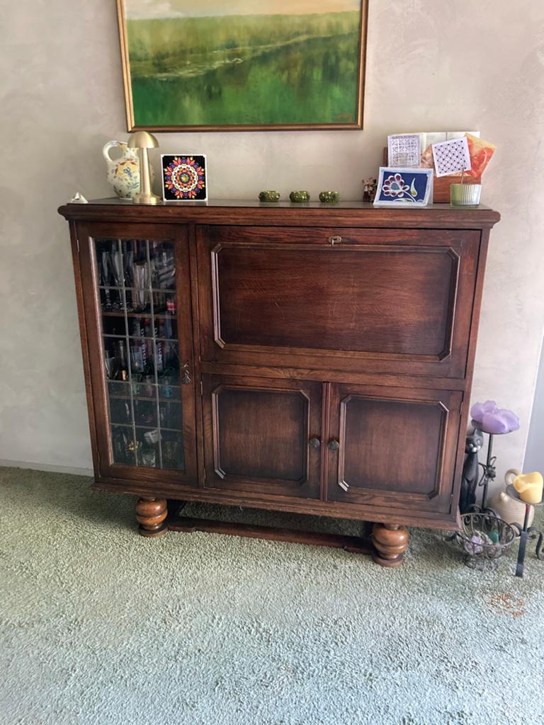 Secretaire kast, Antiek en Kunst, Antiek | Meubels | Kasten, Ophalen
