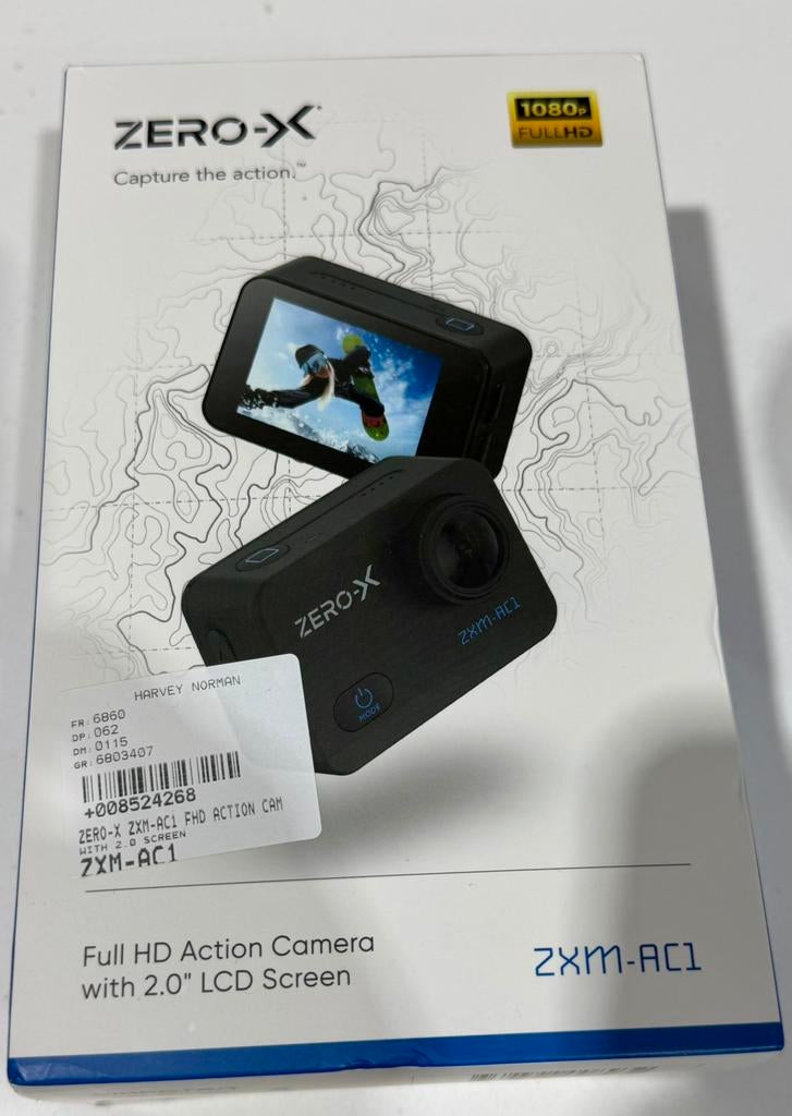 Zero-X ZXM-AC1 Full HD actiecamera nieuwstaat, Audio, Tv en Foto, Actiecamera's, Ophalen of Verzenden, Nieuw, Overige merken