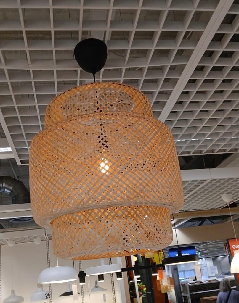 rieten lamp van IKEA - Modern en sfeervol, Ophalen, Gebruikt