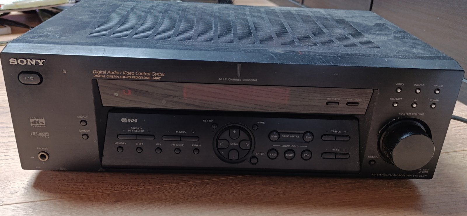 Sony STR-DE475 AV dts, Dolby digital receiver, Gebruikt, Ophalen of Verzenden, 60 tot 120 watt, Sony