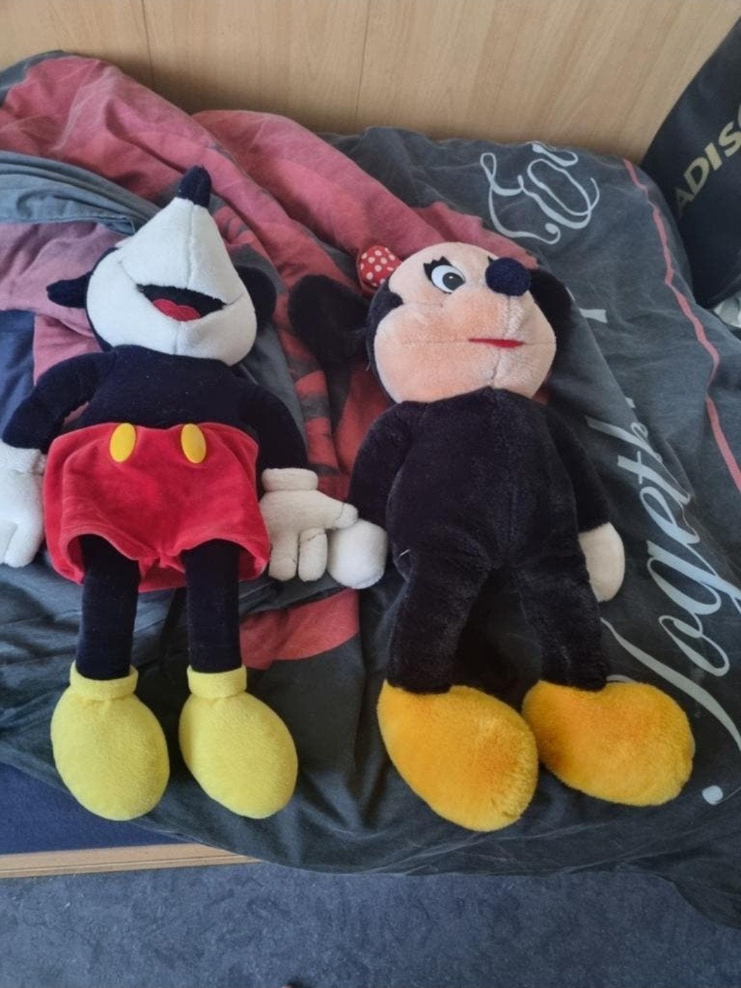 Mickey Mouse Minnie Mouse bieden 55cm, Ophalen of Verzenden, Gebruikt, Overige typen