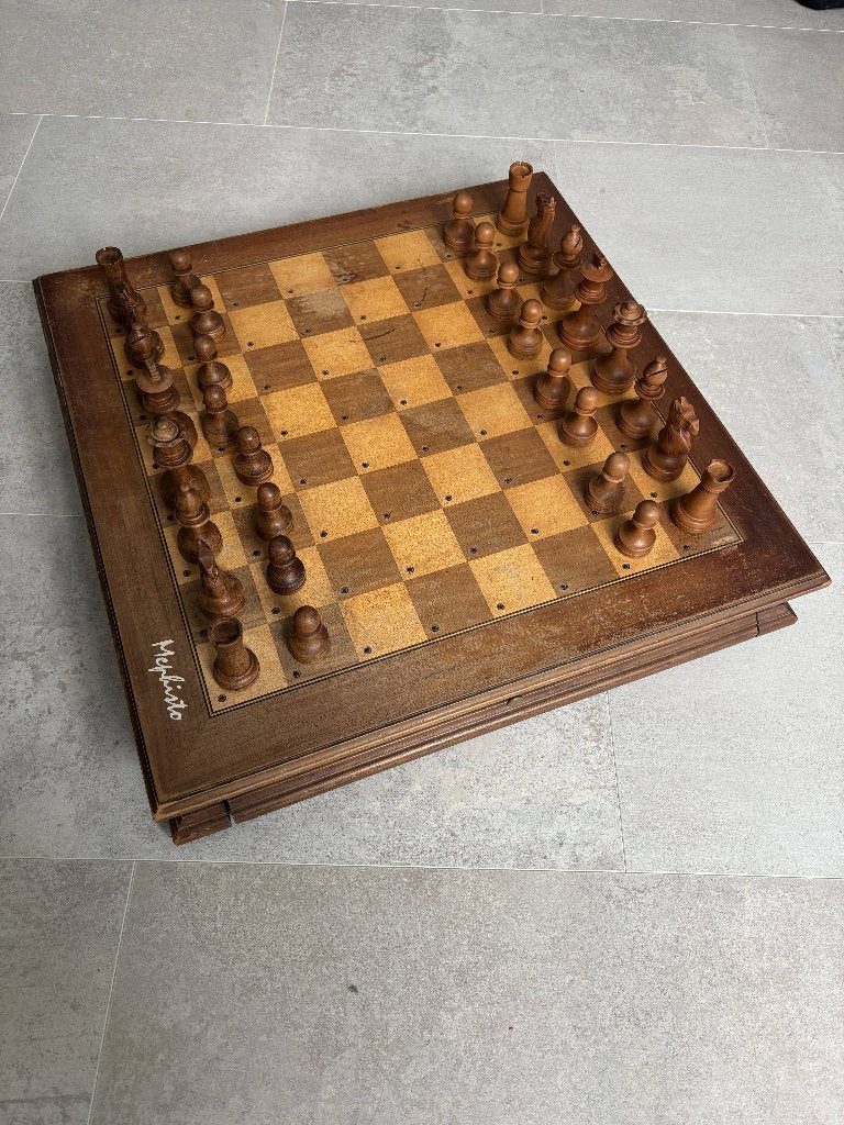 Mephisto Schaakbord met Stukken - Robuust en Compleet, Ophalen, Minder dan 500 stukjes, Gebruikt, Schaken