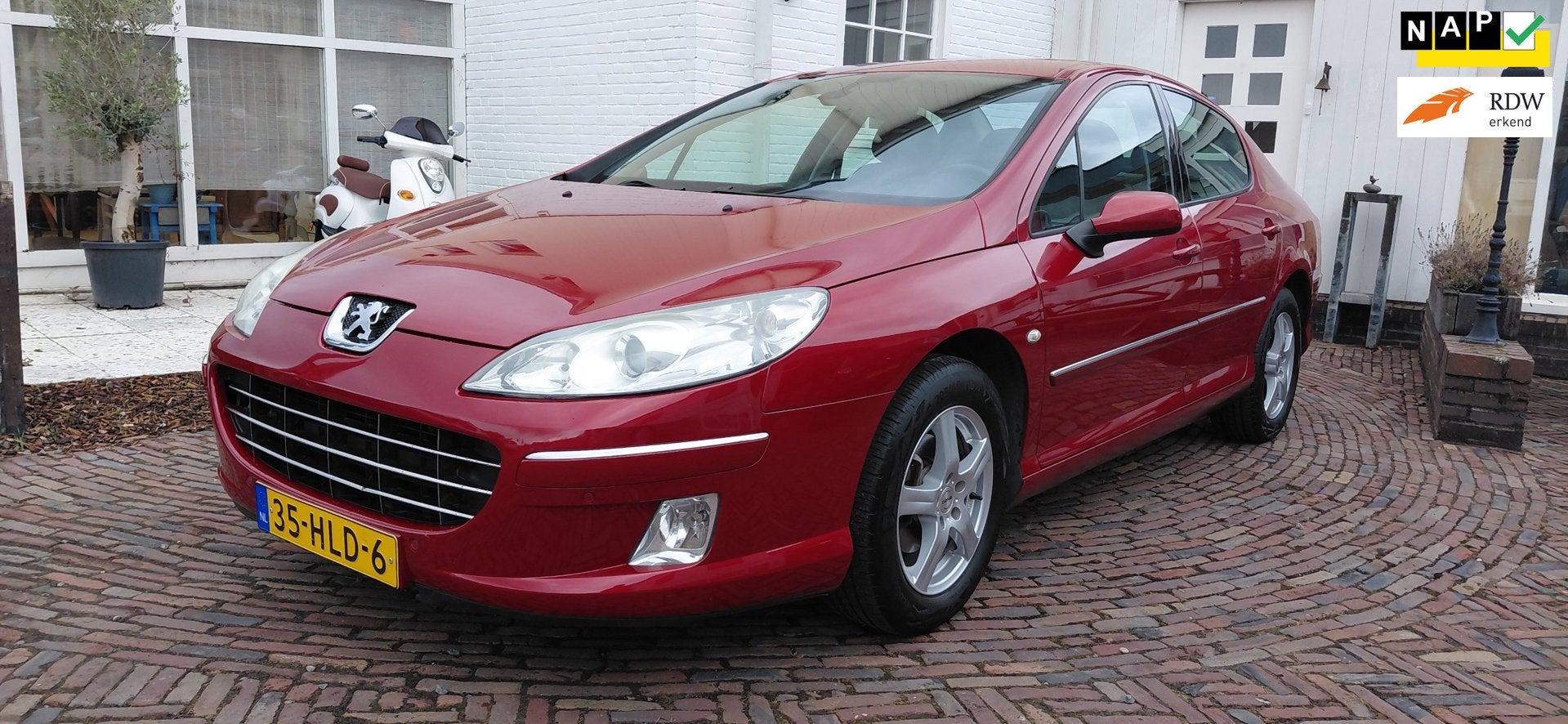 Peugeot 407 1.8 ST Pack Business Intro Leder/Google Play/Nav, 125 pk, Gebruikt, 4 cilinders, Met garantie (alle)