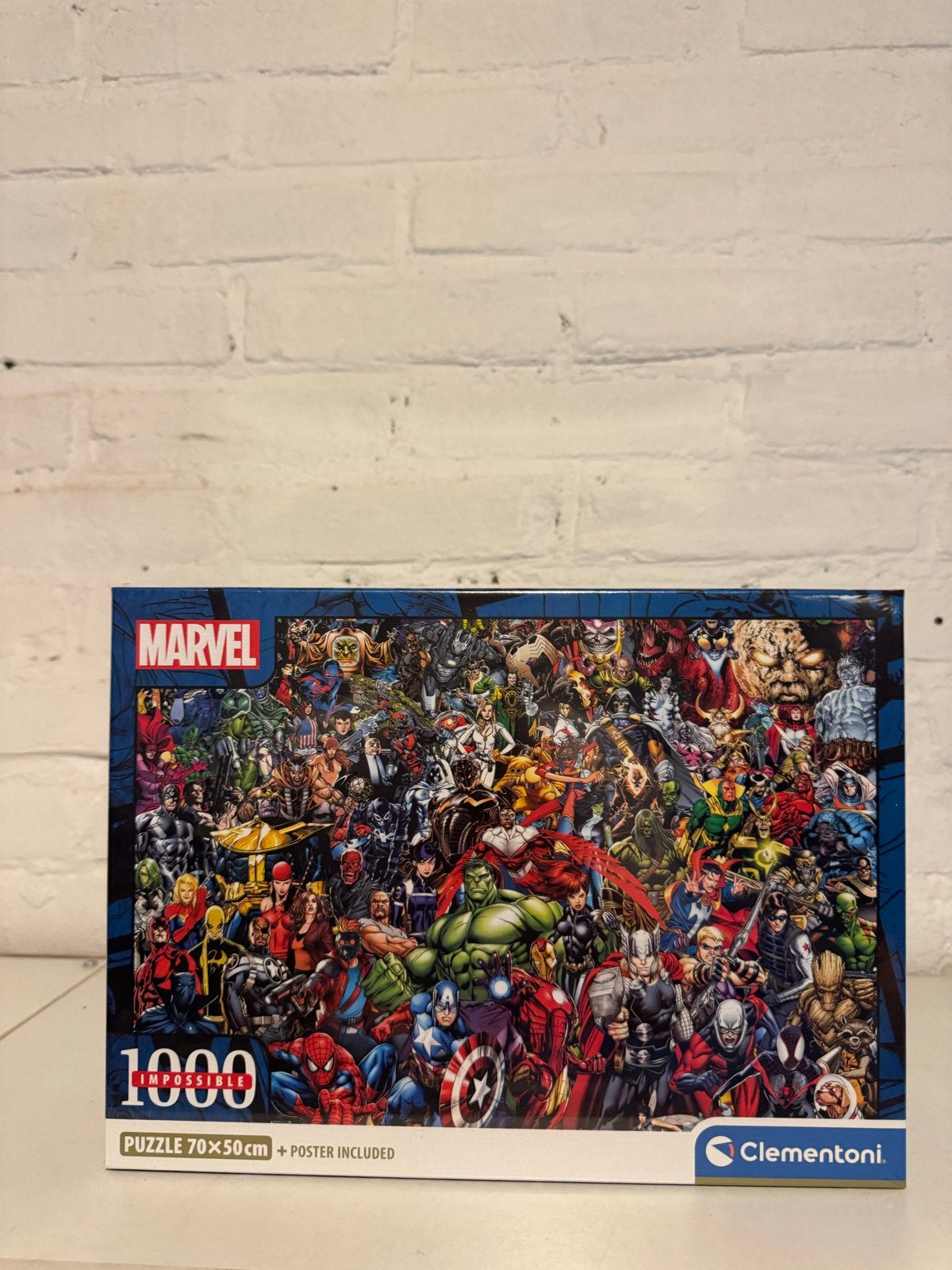 Marvel Impossible Puzzel 1000 stukjes Clementoni, Ophalen of Verzenden, 500 t/m 1500 stukjes, Nieuw, Legpuzzel