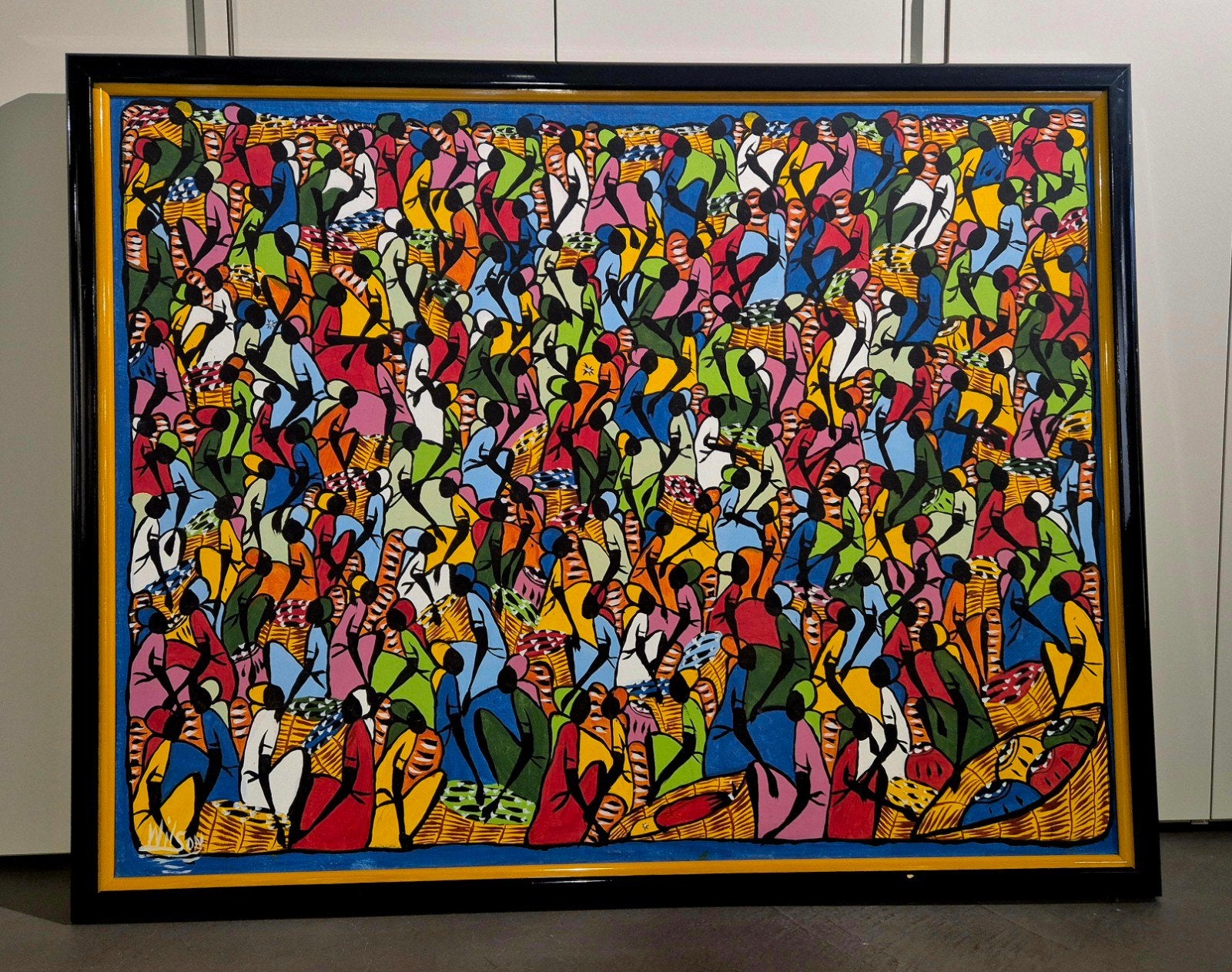 Kleurrijk Schilderij DOMINICAANSE REPUBLIEK, Ophalen