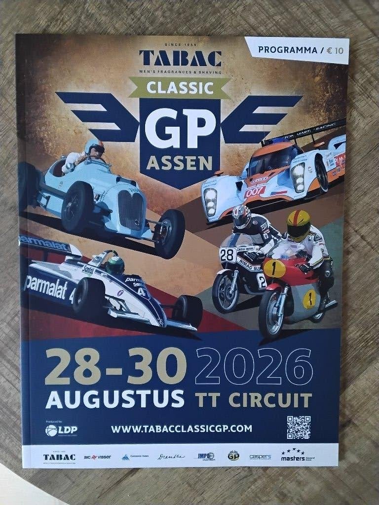 Programma classic gp assen 2026   TT circuit assen, Ophalen of Verzenden, Nieuw, Motoren