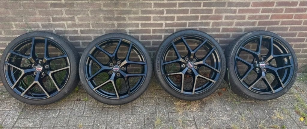 Borbet velgen 19 inch 5x112 met banden, Auto-onderdelen, Banden en Velgen, Gebruikt, Velg(en), Personenwagen, Ophalen