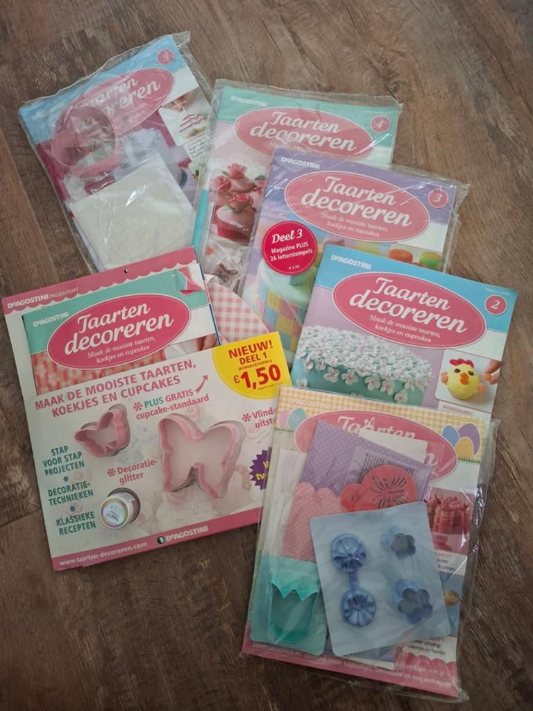 Taarten decoreren pakket – DeAgostini | bakspullen & cupcake, Hobby en Vrije tijd, Ophalen of Verzenden, Nieuw