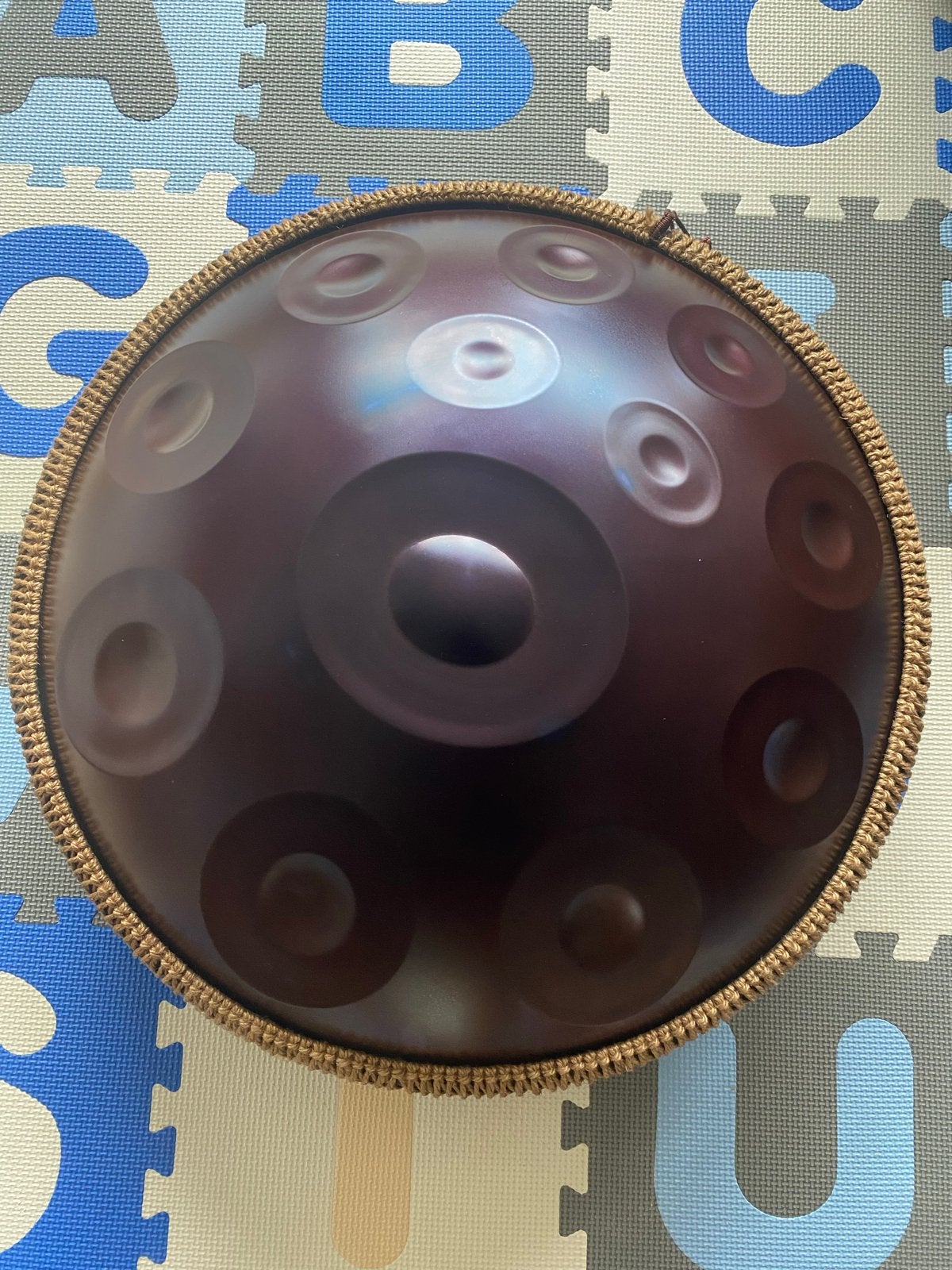 Bordeaux Handpan D Kurd D Mineur gestemd 12 tonen, Ophalen of Verzenden, Nieuw, Trommel