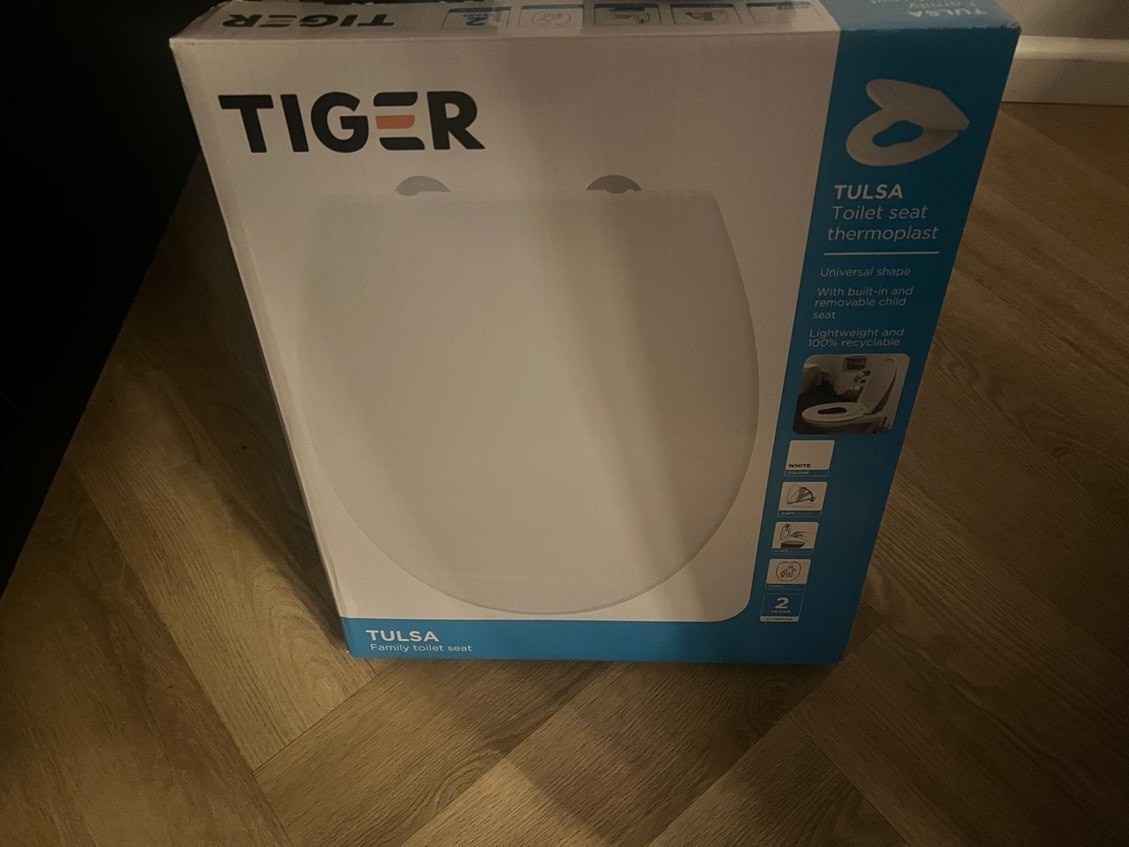 Tiger Tulsa toiletbril met verkleiner - Nieuwstaat, Ophalen, Zo goed als nieuw, Toilet