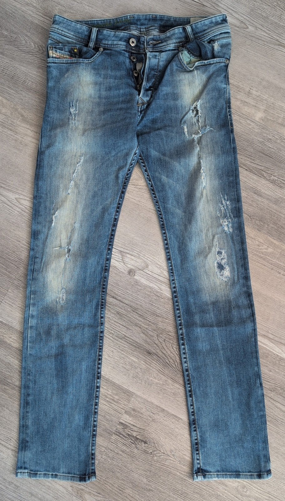 Diesel Iakop Vintage Stretch Jeans W29 L32 - Made in Italy, Kleding | Heren, Ophalen, Diesel, Blauw, W32 (confectie 46) of kleiner