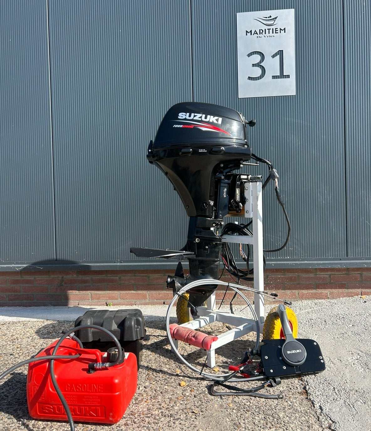 Suzuki DF9.9BR EFI | Elektrische start | buitenboordmotor, Watersport en Boten, Buiten- en Binnenboordmotoren, Ophalen, Zo goed als nieuw